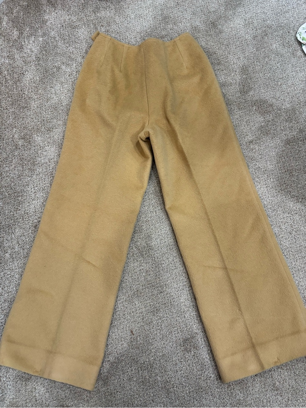 Pendleton 100% Virgin Wool Lined Camel High Rise Trousers Work Pants 14 Straight